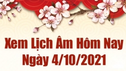 Lịch âm 4/10, Xem âm lịch hôm nay thứ 2 ngày 4/10/2021 chính xác nhất. Lịch vạn niên