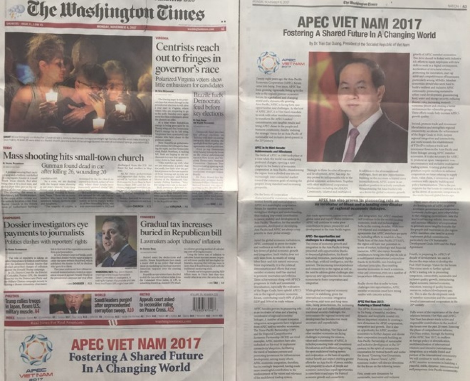 bao my dang tai trang trong bai viet cua chu tich nuoc ve apec