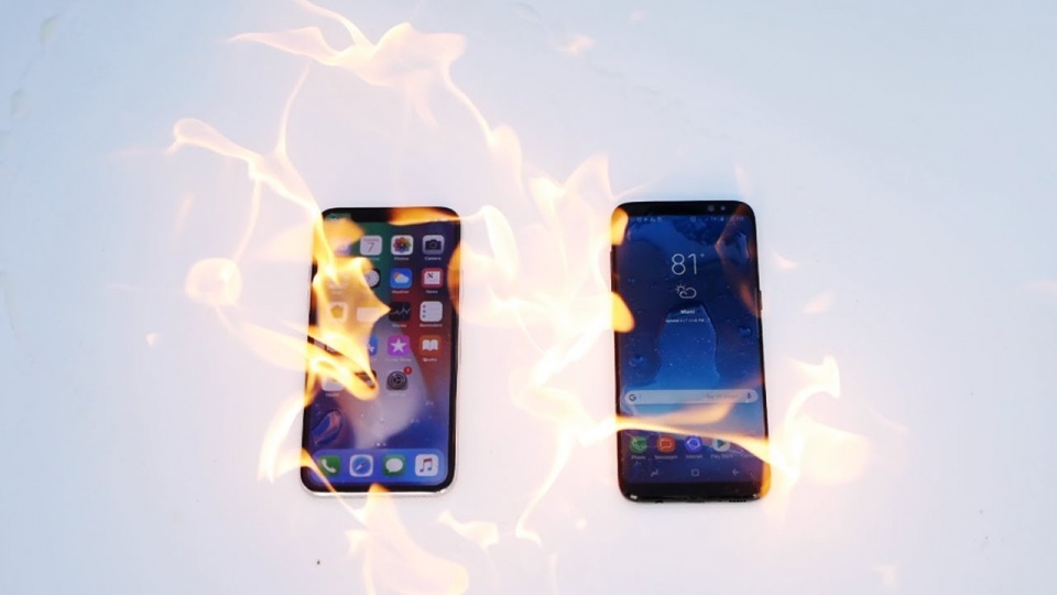 iphone x ha guc galaxy s8 o man so gang trong lua