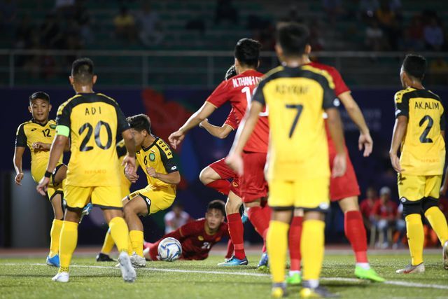 Đức Chinh lập hattrick, U22 Việt Nam thắng đậm U22 Brunei duc chinh lap hattrick u22 viet nam thang dam u22 brunei