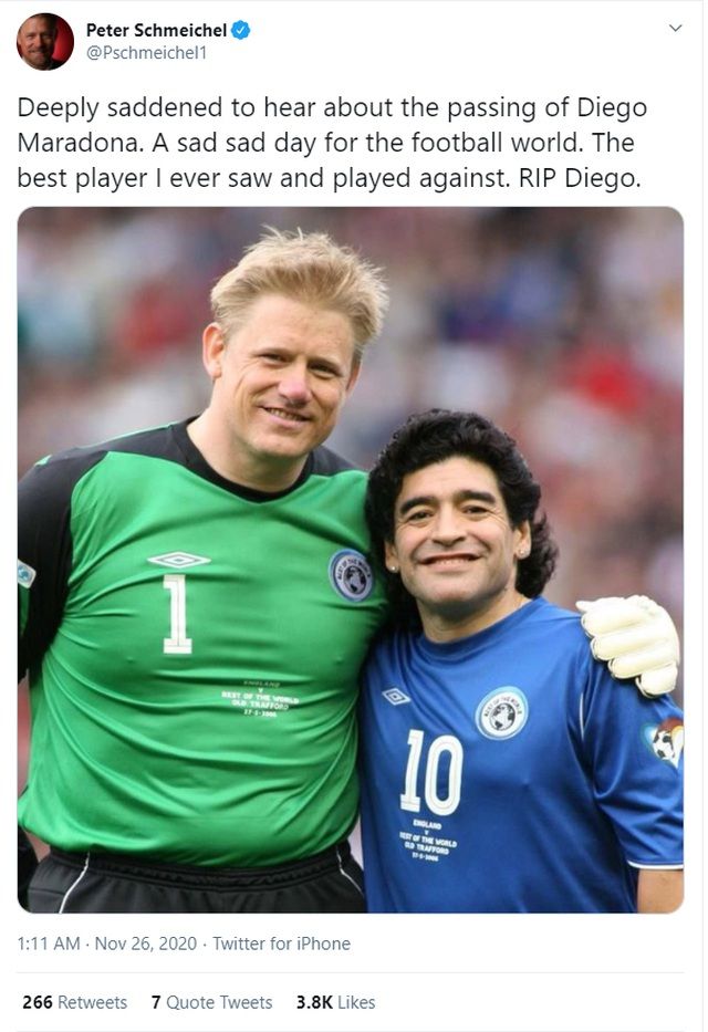 Thế giới bóng đá dành lời tri ân đến Maradona Thế giới bóng đá dành lời tri ân đến Maradona