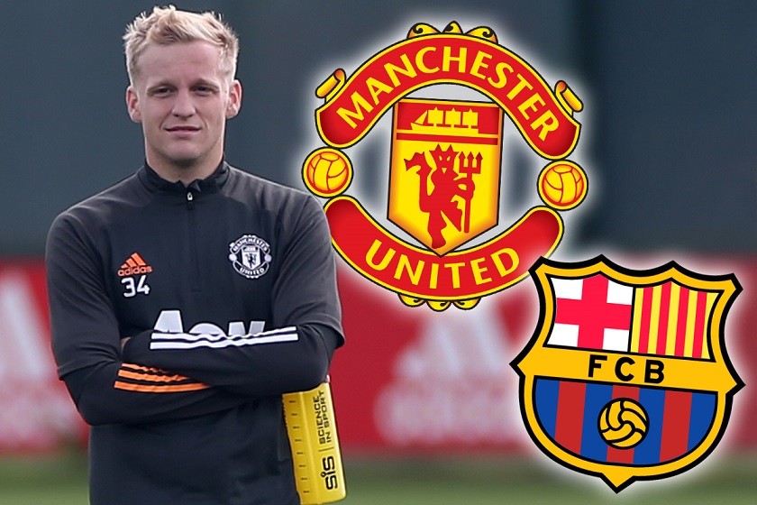 Barca hỏi mượn Van de Beek kèm mua đứt