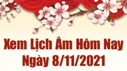 Lịch âm 8/11, Xem âm lịch hôm nay Thứ Hai ngày 8/11/2021 chính xác nhất. Lịch vạn niên