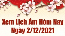 Lịch âm 2/12, Xem âm lịch hôm nay Thứ Năm ngày 2/12/2021 tốt hay xấu?