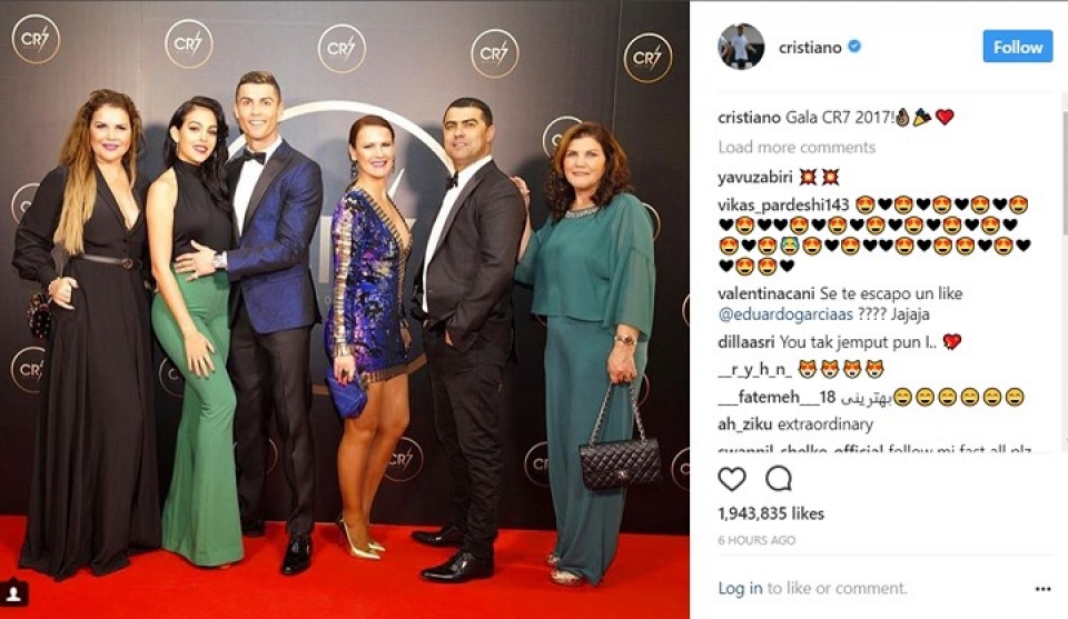 cr7 to chuc tiec mung nam 2017 dai thanh cong