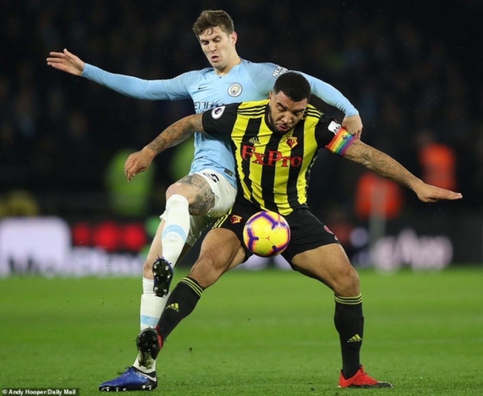 watford 1 2 man city cuoc dao choi cua thay tro hlv pep guardiola