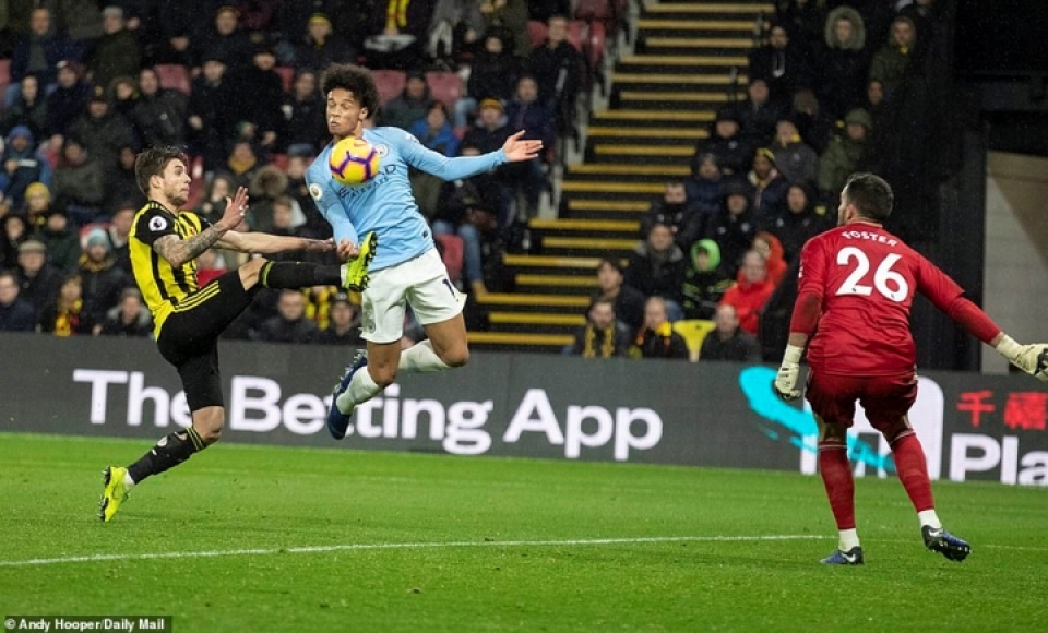 watford 1 2 man city cuoc dao choi cua thay tro hlv pep guardiola