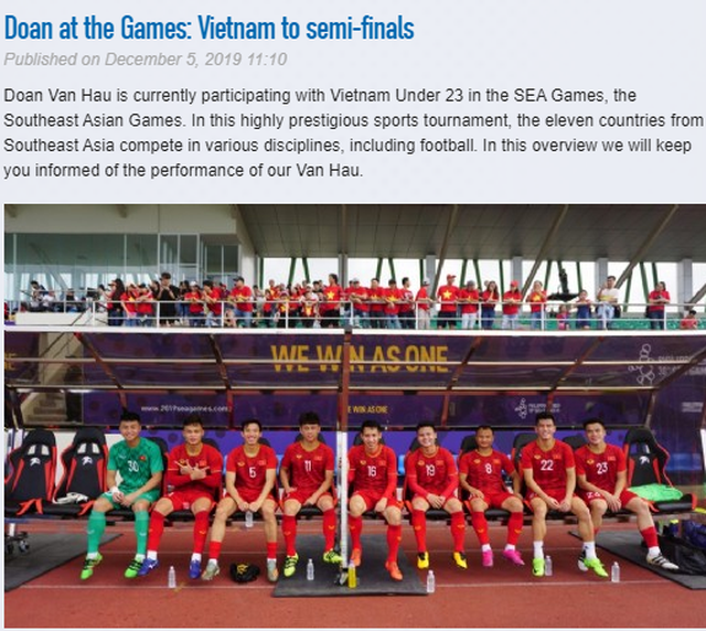 CLB Heerenveen chúc mừng Văn Hậu và U22 Việt Nam vào bán kết clb heerenveen chuc mung van hau va u22 viet nam vao ban ket