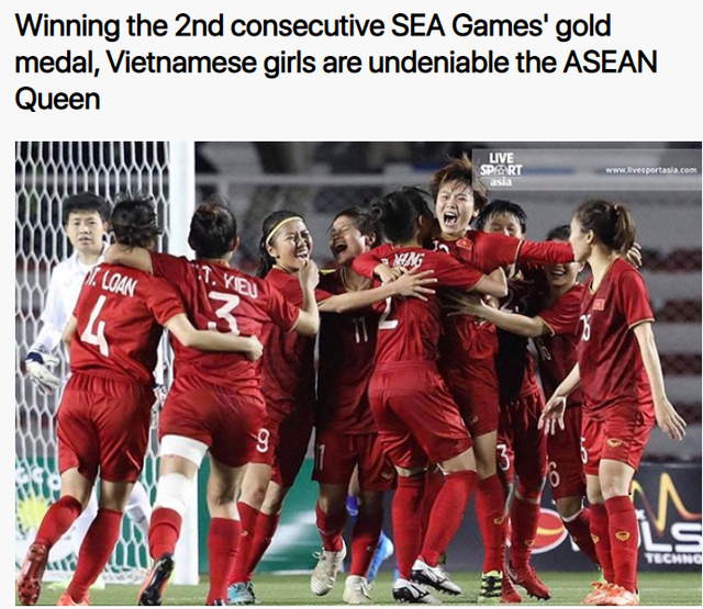 Báo châu Á: 'Đội tuyển bóng đá nữ Việt Nam thống trị Đông Nam Á' bao chau a doi tuyen bong da nu viet nam thong tri dong nam a