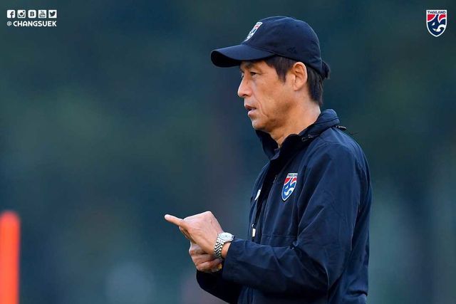 hlv nishino cho cau thu nghi ngoi chua voi trieu tap u23 thai lan