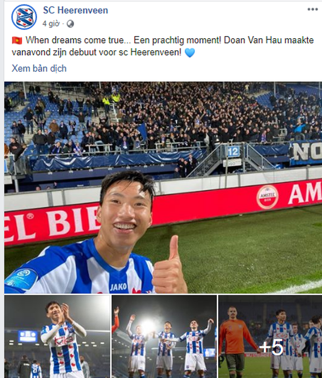 bao ha lan noi gi ve man ra mat cua van hau o heerenveen