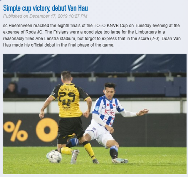 bao ha lan noi gi ve man ra mat cua van hau o heerenveen