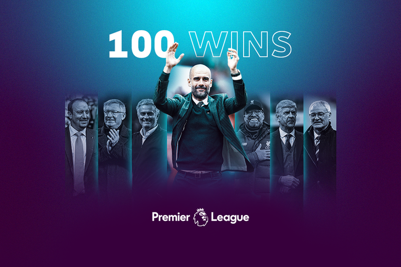 premier league hlv pep guardiola can moc 100 tran thang