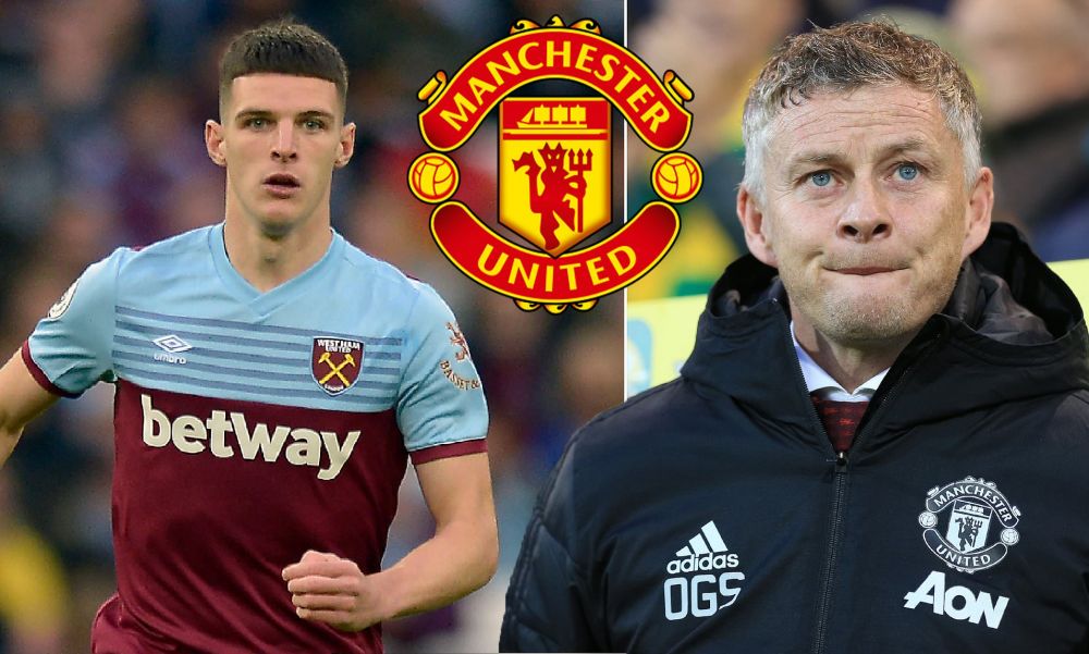 Man Utd quan tâm đến Declan Rice khi Pogba nói lời sắp chia tay. (Nguồn: Daily Mail)