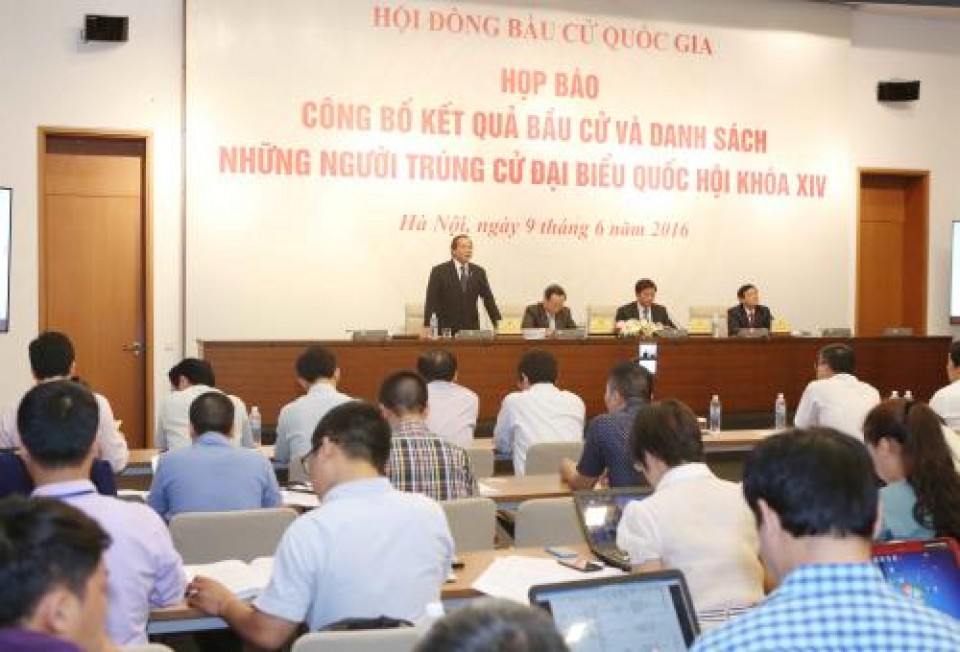 chinh thuc cong bo ket qua bau cu quoc hoi khoa xiv