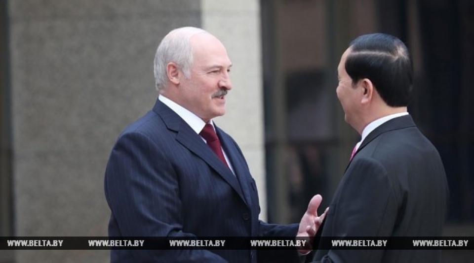 bao belarus dua dam net chuyen tham chinh thuc cua chu tich nuoc tran dai quang