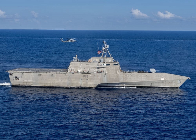 Tàu USS Montgomery của Hải quân Mỹ đã thực hiện hoạt động tự do hàng hải đầu tiên trong năm 2020 ở biển Đông. Ảnh:Hải quân Mỹ 5835 200128 n at530 2335 15803581014521496442132