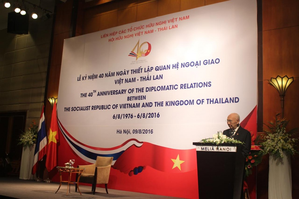 le ky niem 40 nam thiet lap quan he ngoai giao viet nam thai lan