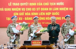 Thêm những chiến sỹ 'mũ nồi xanh' làm nhiệm vụ gìn giữ hòa bình Liên hợp quốc