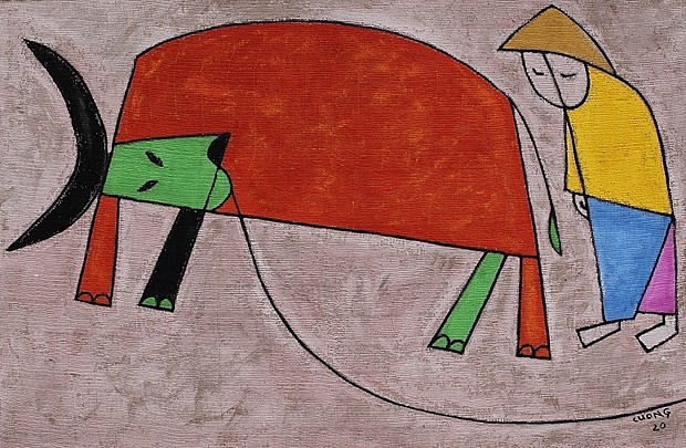 Đón Tết Tân Sửu cùng những tác phẩm nghệ thuật phác họa đặc sắc