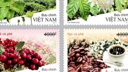 Hương vị cà phê trên bộ tem Việt Nam