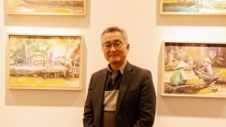 Thầy giáo Hàn Quốc tổ chức triển lãm tranh về Việt Nam