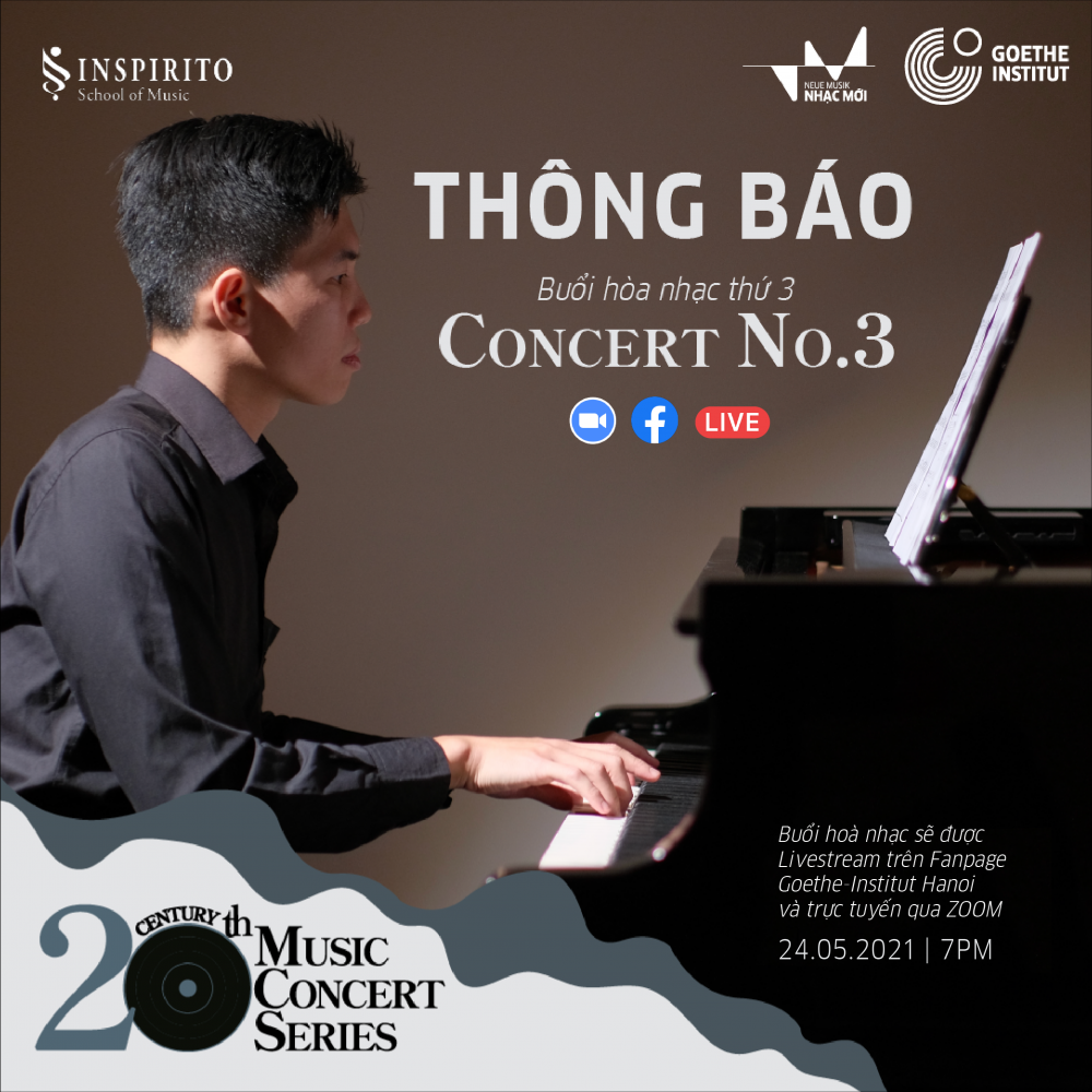 Viện Goethe Hà Nội tiếp tục chuỗi Âm nhạc thế kỷ 20 bằng hình thức trực tuyến