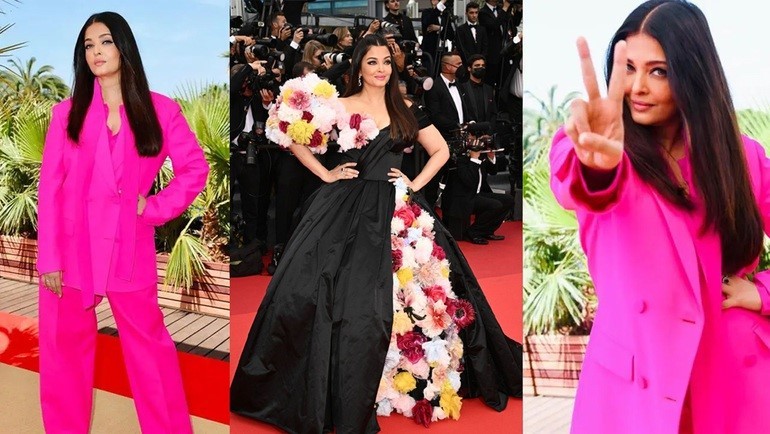 Hoa hậu Ấn Độ Aishwarya Rai thu hút mọi ánh nhìn tại Cannes 2022