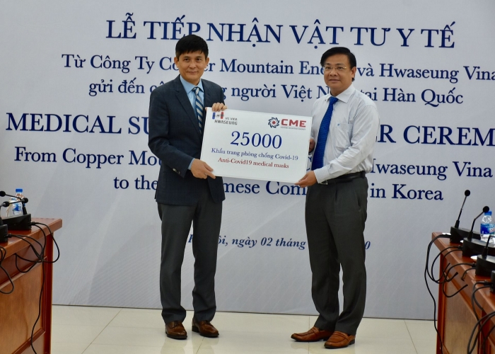 tiep nhan vat tu y te ho tro kieu bao han quoc phong chong dich covid 19