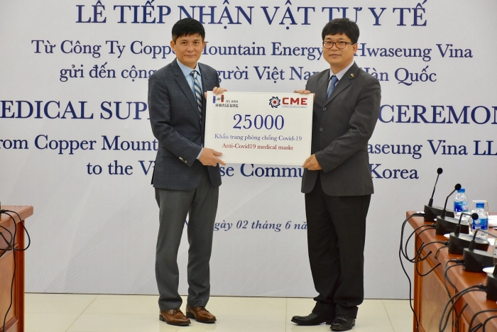 tiep nhan vat tu y te ho tro kieu bao han quoc phong chong dich covid 19