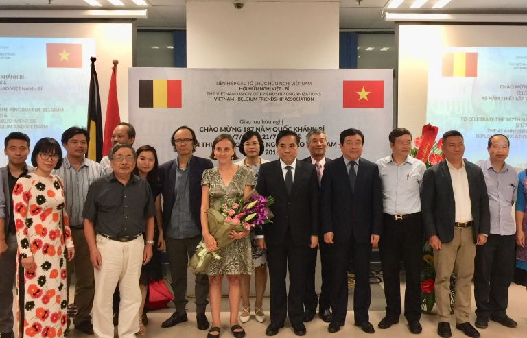 Giao lưu hữu nghị mừng 187 năm Quốc khánh Vương quốc Bỉ