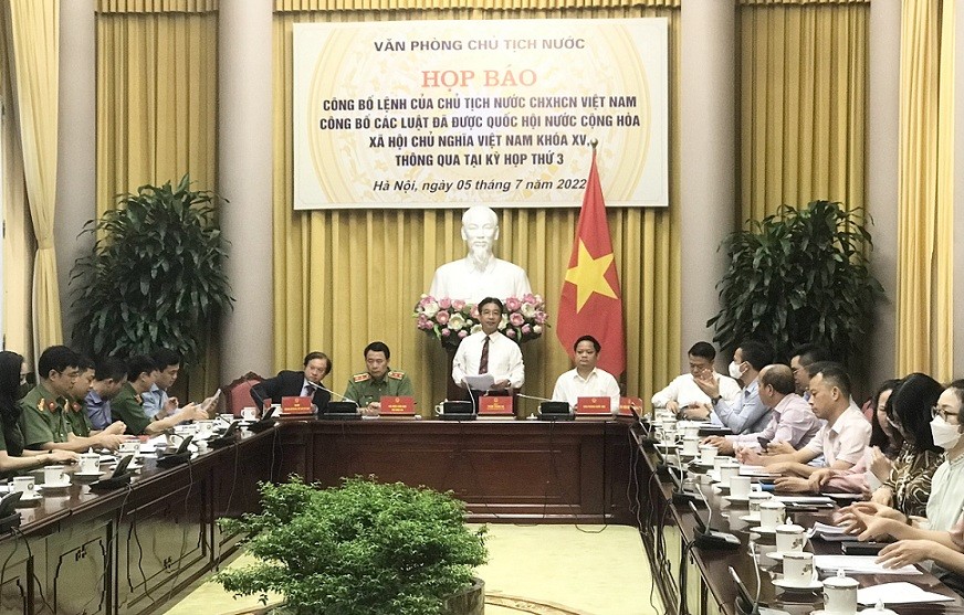 Công bố các luật đã được Quốc hội khóa XV thông qua tại Kỳ họp thứ 3