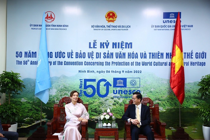 Lễ kỷ niệm 50 năm Công ước UNESCO 1972 tại Ninh Bình: Di sản thế giới vì tự cường và phát triển bền vững