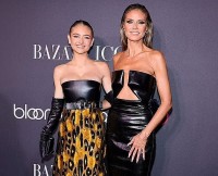 Siêu mẫu Heidi Klum và con gái trông như hai chị em