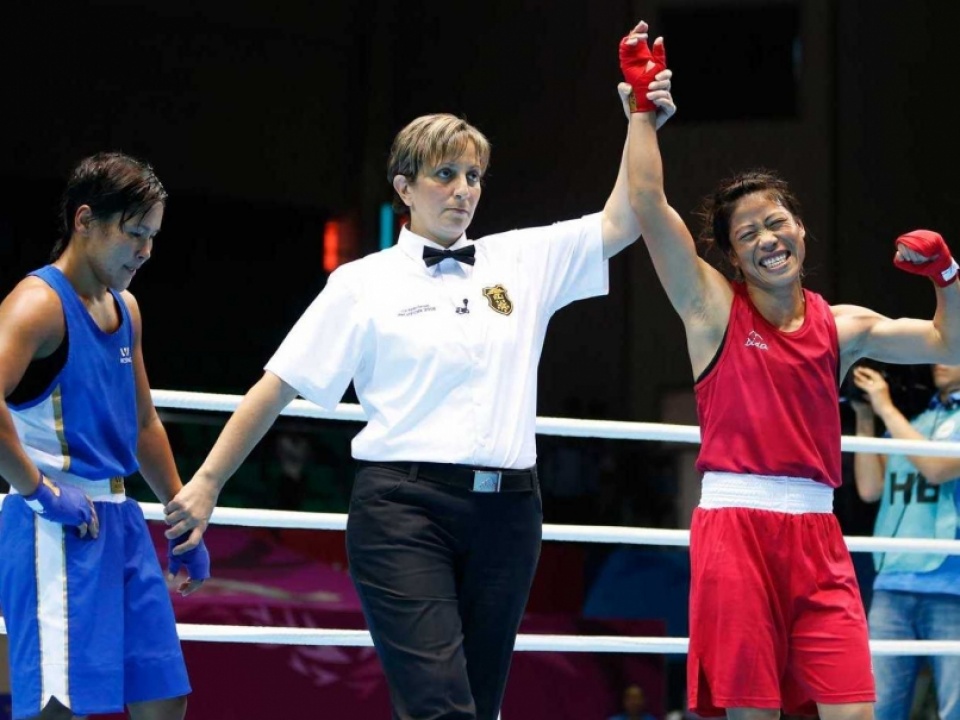 chieu phim ve nu van dong vien quyen anh mary kom