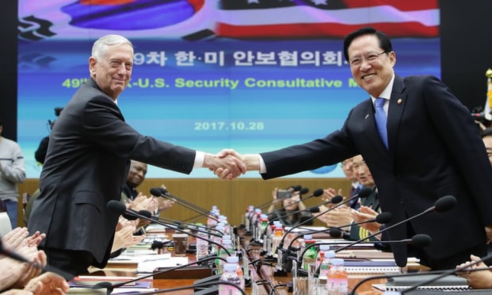 bo truong quoc phong han quoc my thao luan ve trieu tien