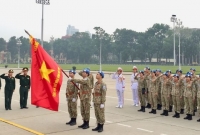 Lính mũ nồi xanh hứa quyết tâm với Bác trước khi lên đường làm nhiệm vụ gìn giữ hòa bình