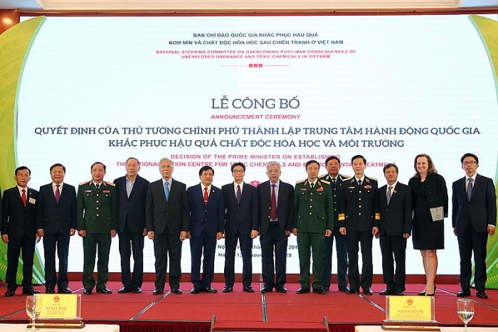 cong bo quyet dinh thanh lap trung tam hanh dong quoc gia khac phuc hau qua chat doc hoa hoc va moi truong