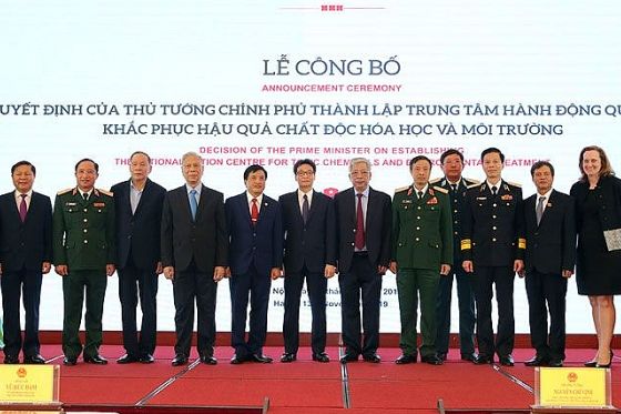 Công bố Quyết định thành lập Trung tâm hành động quốc gia khắc phục hậu quả chất độc hoá học và môi trường