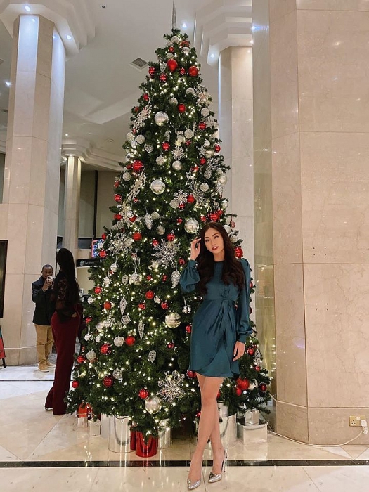 hoa hau luong thuy linh tu tin chinh chien miss world 2019