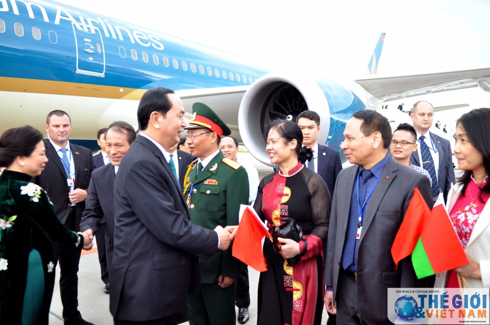 chu tich nuoc den minsk bat dau tham chinh thuc belarus