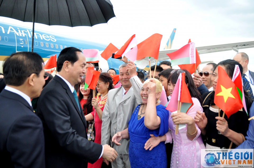 chu tich nuoc den minsk bat dau tham chinh thuc belarus