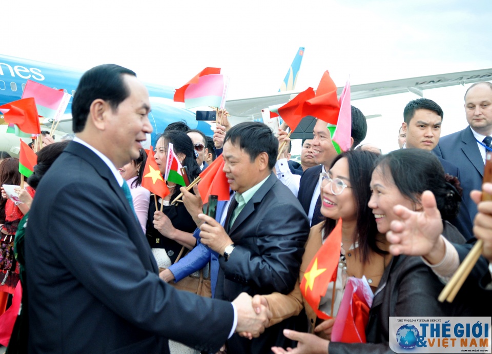 chu tich nuoc den minsk bat dau tham chinh thuc belarus