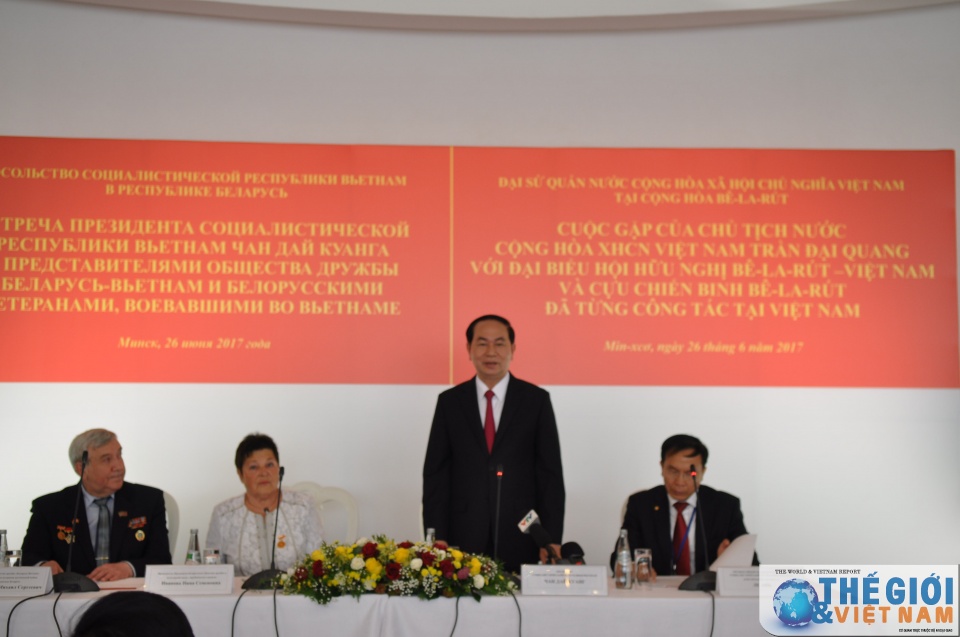 Chủ tịch nước gặp cựu chiến binh Belarus tham chiến tại Việt Nam chu tich nuoc gap cuu chien binh belarus tham chien tai viet nam