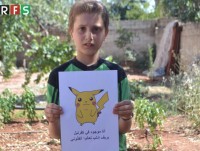syria tre em bat pokemon trong dong do nat o aleppo