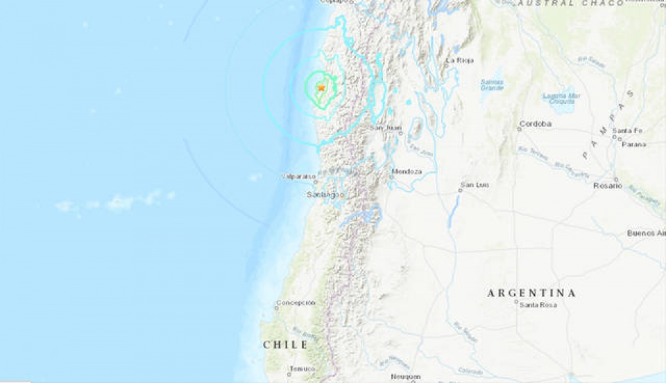 dong dat manh 67 do tai chile