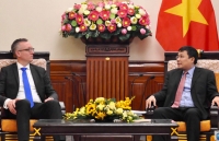 Thứ trưởng Ngoại giao Nguyễn Minh Vũ tiếp Trưởng Ban Chính sách đối ngoại Bộ Ngoại giao Đức