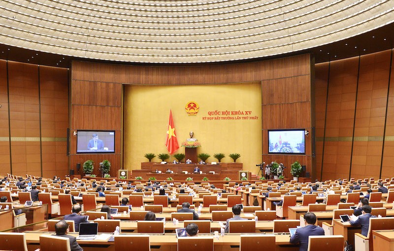 Ngày 11/1, Kỳ họp bất thường lần thứ nhất, Quốc hội khoá XV bế mạc