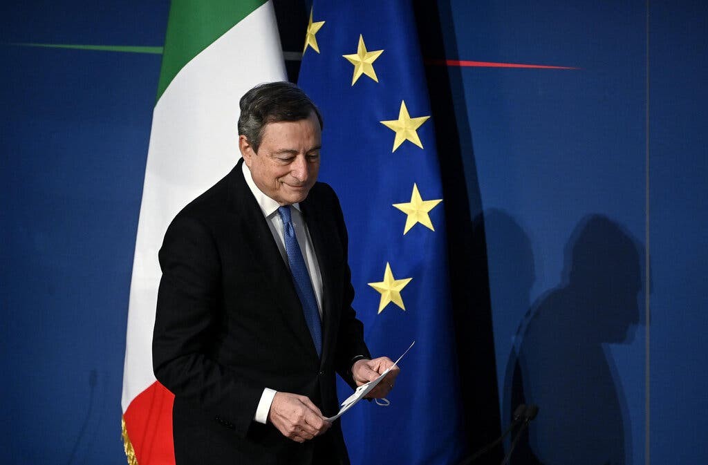 Thủ tướng Italy Mario Draghi đã giúp đất nước ngày một ổn định hơn. (Nguồn: EPA)