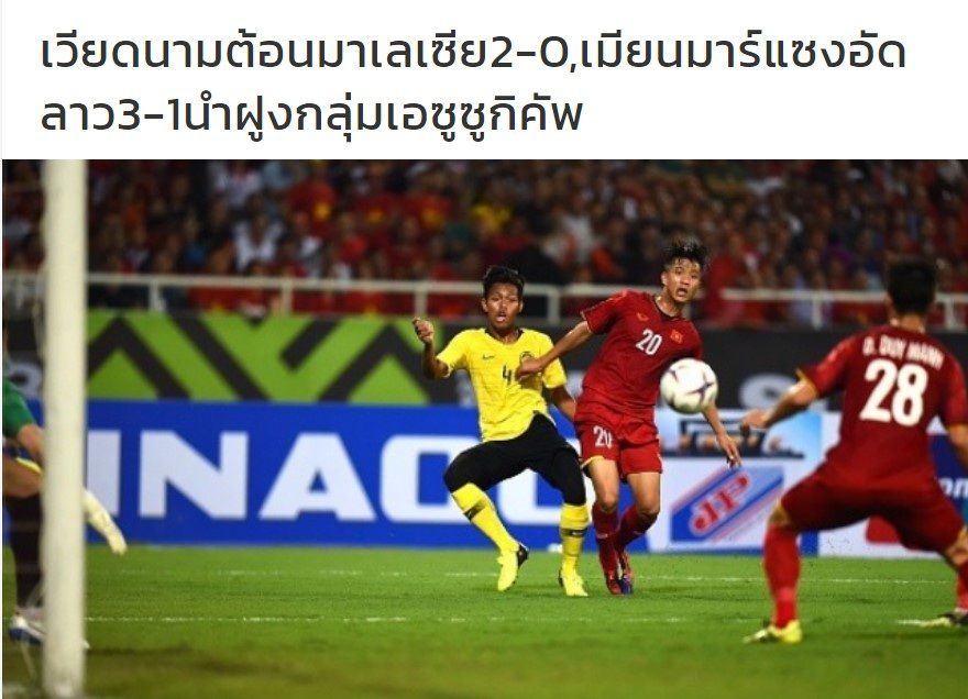 Báo Thái Lan: 'Đội tuyển Việt Nam sẽ gặp khó trước Malaysia' bao thai lan doi tuyen viet nam se gap kho truoc malaysia